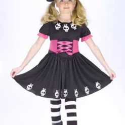 Totenkopf Hexe Kinderkostüm Gr.L