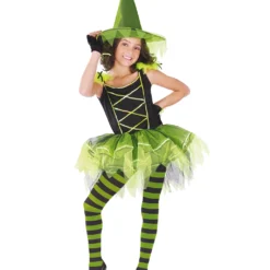 Ballerina Hexe Kinderkostüm Schwarz-grün