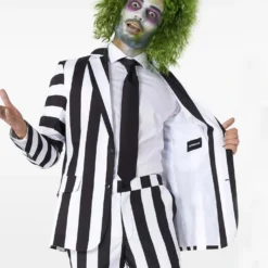 Beetlejuice Anzug - Suitmeister -Grusel Kostuem Welt beetlejuice anzug suitmeister opposuits anzug beetlejuice kostuem anzug beetlejuice verkleidung gestreifter anzug 54381 2