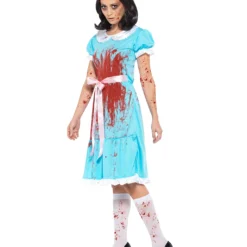 Blutiger Horror Zwilling Kostüm -Grusel Kostuem Welt blutiger horror zwilling kostuem moerder zwilling verkleidung halloween horrorfilm kostuem 35826 3 1