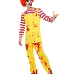 Blutiger Killer Clown Kostüm -Grusel Kostuem Welt blutiger killer clown kostuem horrorclown verkleidung halloween kreepy clown costume 35777 3