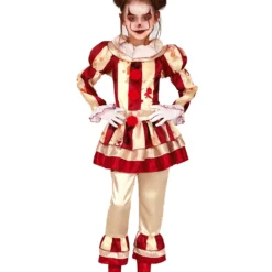Blutiges Clownsmädchen Kinder Kostüm
