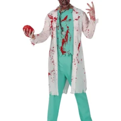 Blutiges Zombie Chirurg Herren Kostüm