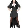 Dämonische Nonne Damenkostüm Mit Haube