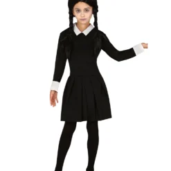 Dark Girl Kinder Kostüm Kleid Schwarz