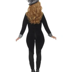 Dark Miss Hatter Kostüm Deluxe -Grusel Kostuem Welt dark miss hatter kostuem dunkle hutmacherin verkleidung halloween frauen kostuem 28483 3