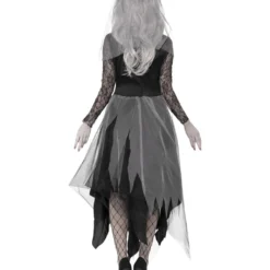 Friedhofs Braut Kostüm Mit Rosenschleier -Grusel Kostuem Welt friedhofs braut kostuem mit rosenschleier geister braut verkleidung halloween graveyard bride costume 35782 3