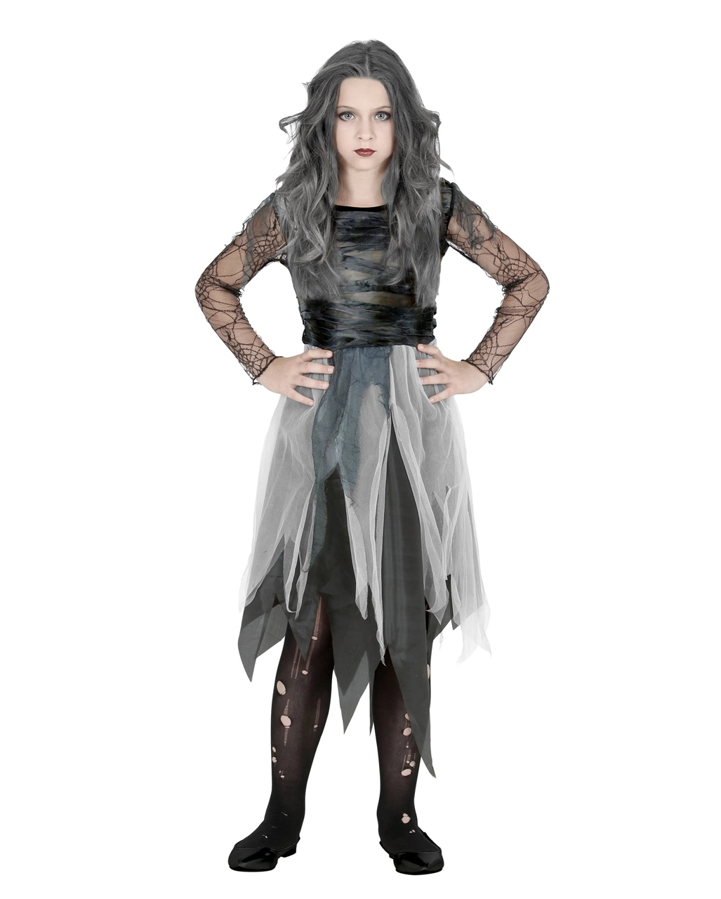 Geistermädchen Kinderkostüm 2 Geistermädchen Kinderkostüm – Bild 2