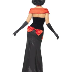Glamour Vampiress Kostüm 5 Glamour Vampiress Kostüm -Grusel Kostuem Welt glamour vampiress kostuem edle vampirbraut halloween verkleidung blutsauger abendkleid 21002 3