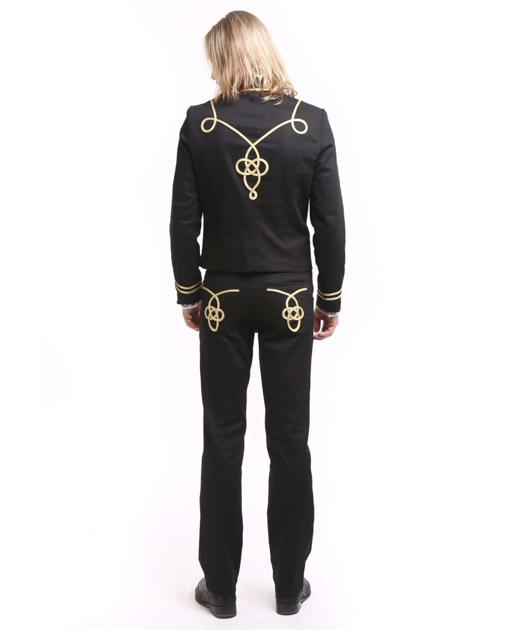 Gothic Parade Jacke Schwarz Gold 6 Gothic Parade Jacke Schwarz Gold – Bild 6