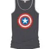 Captain America Herren Tank Top Grau