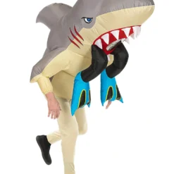 Hai-Alarm Aufblaskostüm -Grusel Kostuem Welt hai alarm aufblaskostuem hai attacke aufblaskostuem hai attack blow up costume 39700 04