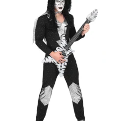 Heavy Metal Rock Star Kostüm -Grusel Kostuem Welt heavy metal rocker kostuem heavy metal rocker mens costume 70er jahre kostuem kiss kostuem 36604 04