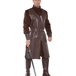 Kreuzritter Herrenkostüm Braun