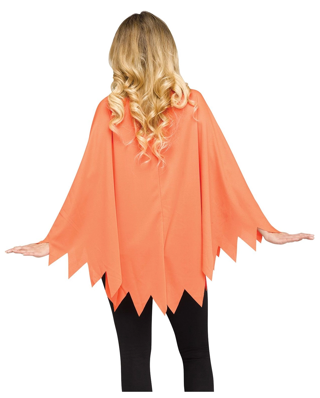 Halloween Kürbis Poncho One Size 2 Halloween Kürbis Poncho One Size – Bild 2