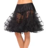 Petticoat Knielang Schwarz