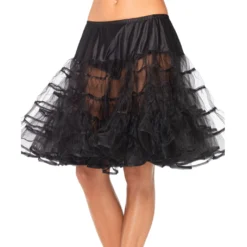 Petticoat Knielang Schwarz