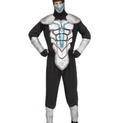 Ninja Kämpfer Kostüm Mit Leuchteffekt