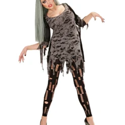 Living Dead Zombie Frauenkostüm 5 Living Dead Zombie Frauenkostüm -Grusel Kostuem Welt living dead zombie frauenkostuem living dead zombie womans costueme 38643 03