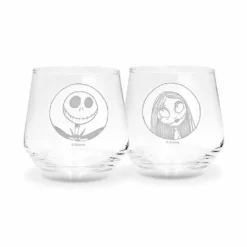 Nightmare Before Christmas Jack & Sally Glas Set