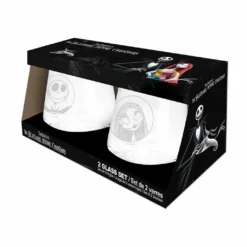 Nightmare Before Christmas Jack & Sally Glas Set -Grusel Kostuem Welt nightmare before christmas jack und sally glas set halloween und gothic merchandise und wohnungsdeko 52392 4