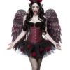 Rose Devil Kostüm Mit Flügel
