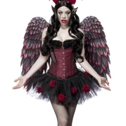 Rose Devil Kostüm Mit Flügel