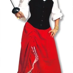 Roter Samtrock Esmeralda