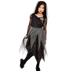 Düstere Friedhofsbraut Kinderkostüm