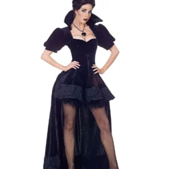 Schwarze Königin Kostüm Premium