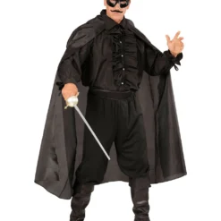 Schwarzes Rüschenhemd Mit Knöpfen -Grusel Kostuem Welt schwarzes rueschenhemd mit knoepfen zorro hemd piratenhemd seeraeuberhemd 25594 3