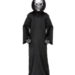 Sensenmann Kinderkostüm Mit Skull Maske