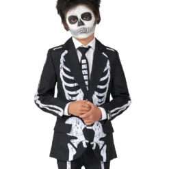 Skeleton Grunge Anzug Für Kinder - Suitmeister 11 Skeleton Grunge Anzug Für Kinder - Suitmeister -Grusel Kostuem Welt skeleton grunge black anzug kostuem anzug fuer kinder opposuits anzug suitmeister kinder anzug skelett kostuem anzug 54386 1