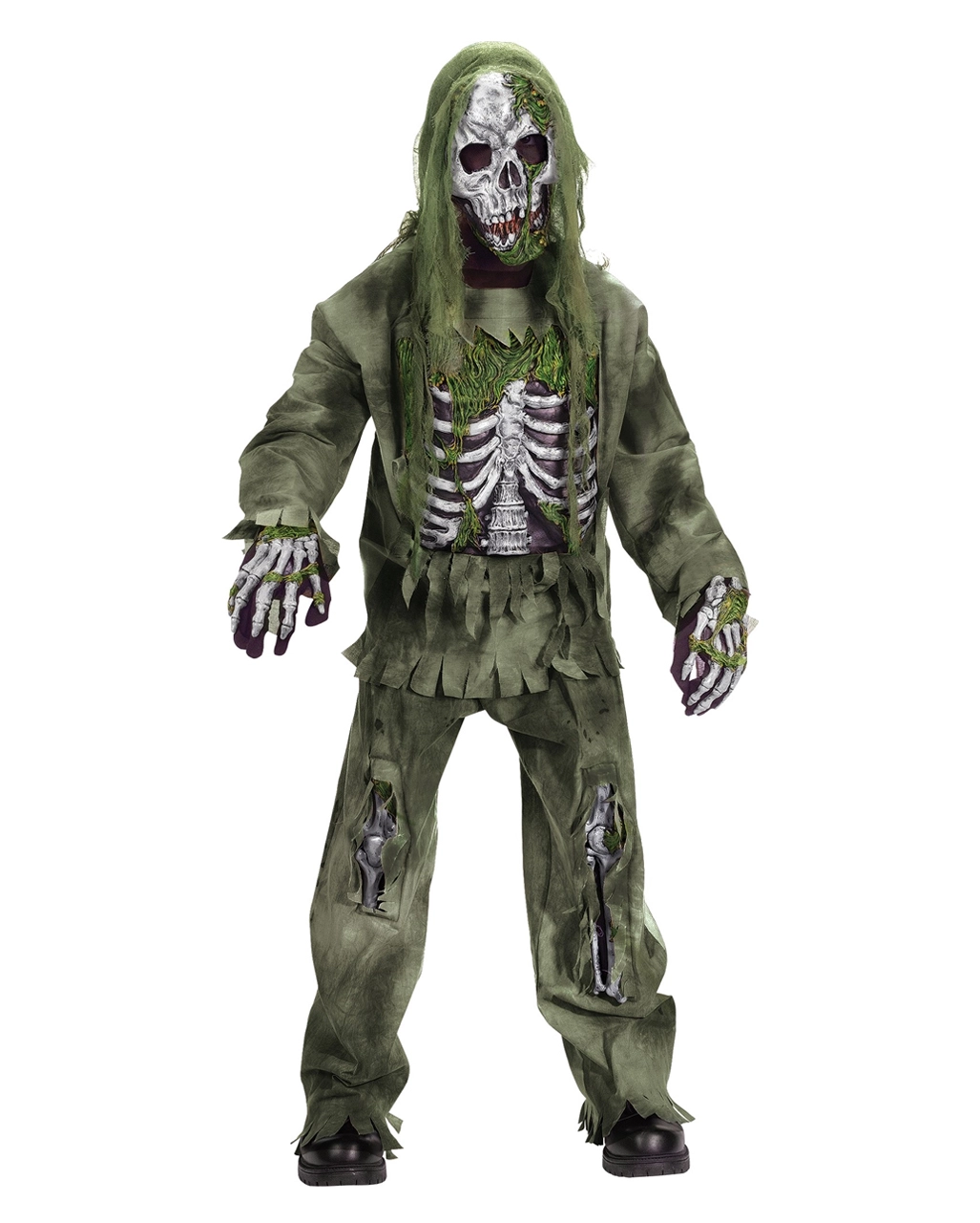 Skeleton Zombie Deluxe Kinderkostüm 1 Skeleton Zombie Deluxe Kinderkostüm