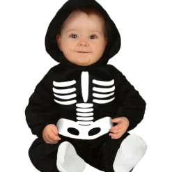 Skelett Plüsch Kostüm Mit Kapuze Für Kleinkinder