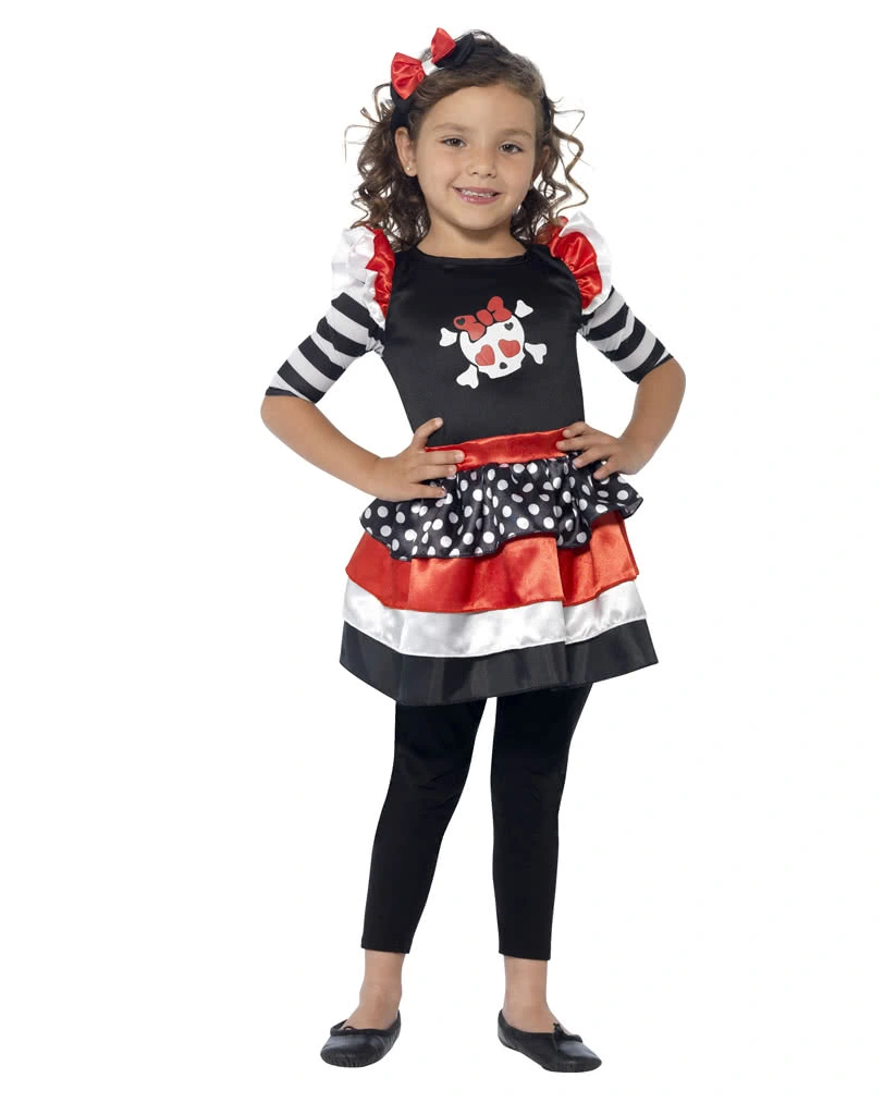 Skully Girl Kinderkostüm 2 Skully Girl Kinderkostüm – Bild 2