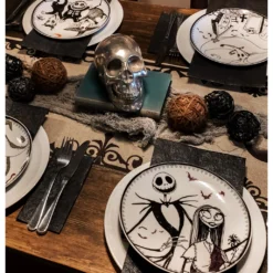 The Nightmare Before Christmas Teller Set -Grusel Kostuem Welt the nightmare before christmas porzellan teller set 4 teilig jack skellington merchandise 38918 a