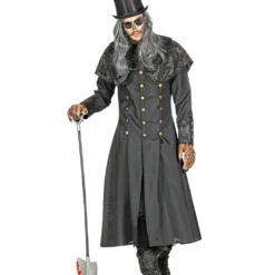 Totengräber Kostüm Mantel Mit Kragen Für Herren