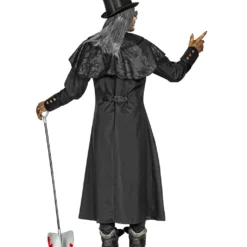 Totengräber Kostüm Mantel Mit Kragen Für Herren -Grusel Kostuem Welt totengraeber kostem grave keeper costuem halloween maennerkostuem 38121 04