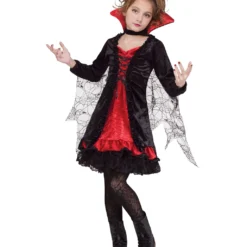 Vampiress Kinder Kostümkleid Mit Spitze