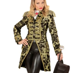 Venezianischer Damenfrack Gold-schwarz