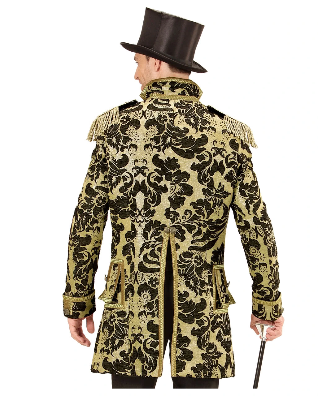 Venezianischer Militärfrack Gold-schwarz 2 Venezianischer Militärfrack Gold-schwarz – Bild 2
