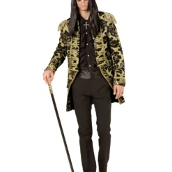 Venezianischer Militärfrack Gold-schwarz 6 Venezianischer Militärfrack Gold-schwarz -Grusel Kostuem Welt venezianischer militaerfrack schwarz gold herrenfrack uniformkostuem bild3 27472