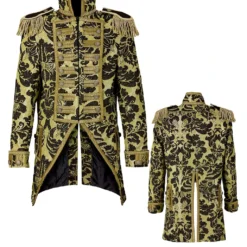 Venezianischer Militärfrack Gold-schwarz 7 Venezianischer Militärfrack Gold-schwarz -Grusel Kostuem Welt venezianischer militaerfrack schwarz gold herrenfrack uniformkostuem bild4 27472