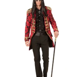 Venezianischer Frack Mit Goldborte -Grusel Kostuem Welt venezianischer piratenfrack jaquard frack herrenkostuem bild3 27151