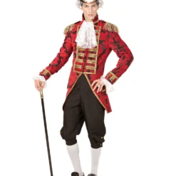 Venezianischer Frack Mit Goldborte -Grusel Kostuem Welt venezianischer piratenfrack jaquard frack herrenkostuem bild4 27151