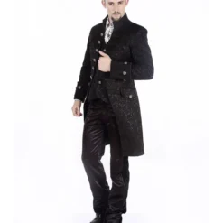 Viktorianischer Gothic Aristokrat Herren Mantel 9 Viktorianischer Gothic Aristokrat Herren Mantel -Grusel Kostuem Welt viktorianischer gothic aristokrat herren mantel schwarz victorian gothic aristocrat mens coat black 39107 2