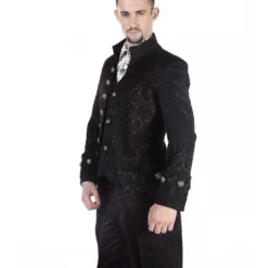 Viktorianischer Gothic Aristokrat Herren Mantel 7 Viktorianischer Gothic Aristokrat Herren Mantel -Grusel Kostuem Welt viktorianischer gothic aristokrat herren mantel schwarz victorian gothic aristocrat mens coat black 39107 3