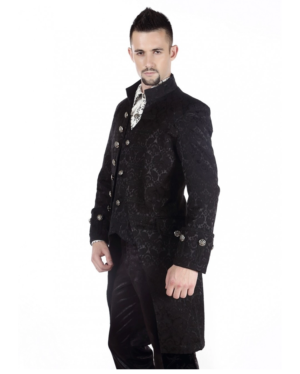 Viktorianischer Gothic Aristokrat Herren Mantel 2 Viktorianischer Gothic Aristokrat Herren Mantel – Bild 2