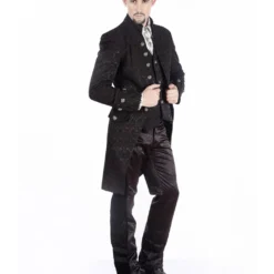 Viktorianischer Gothic Aristokrat Herren Mantel 11 Viktorianischer Gothic Aristokrat Herren Mantel -Grusel Kostuem Welt viktorianischer gothic aristokrat herren mantel schwarz victorian gothic aristocrat mens coat black 39107 6